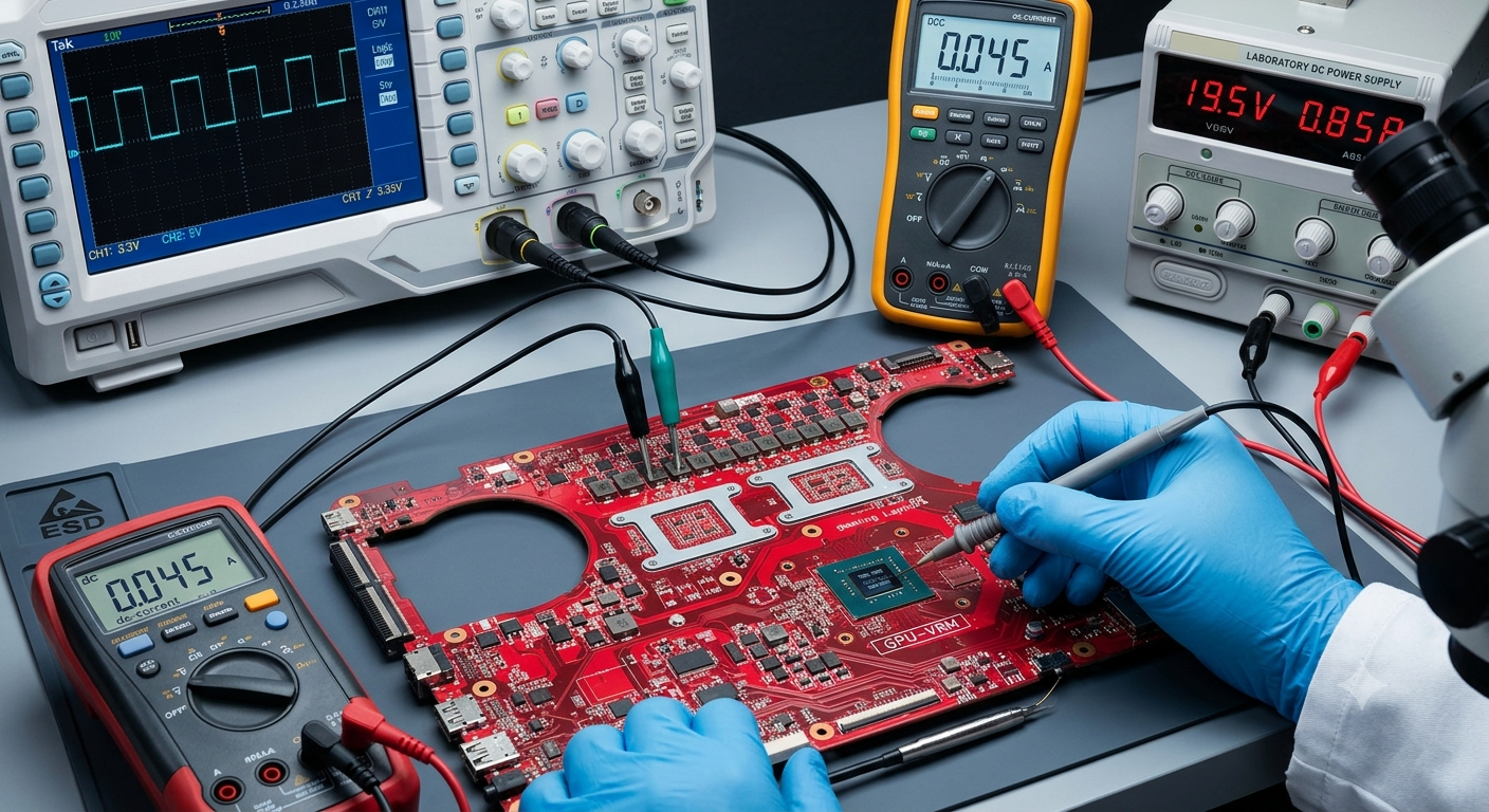 Computer motherboard and electronic components